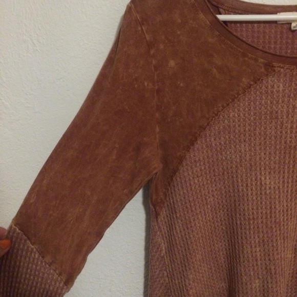 Rust Colored Peasant Top - Picture 3 of 4